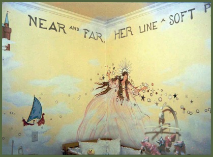 nursery murals, children's murals, nursery decor, infants room mural, 978, 781, 603, 508